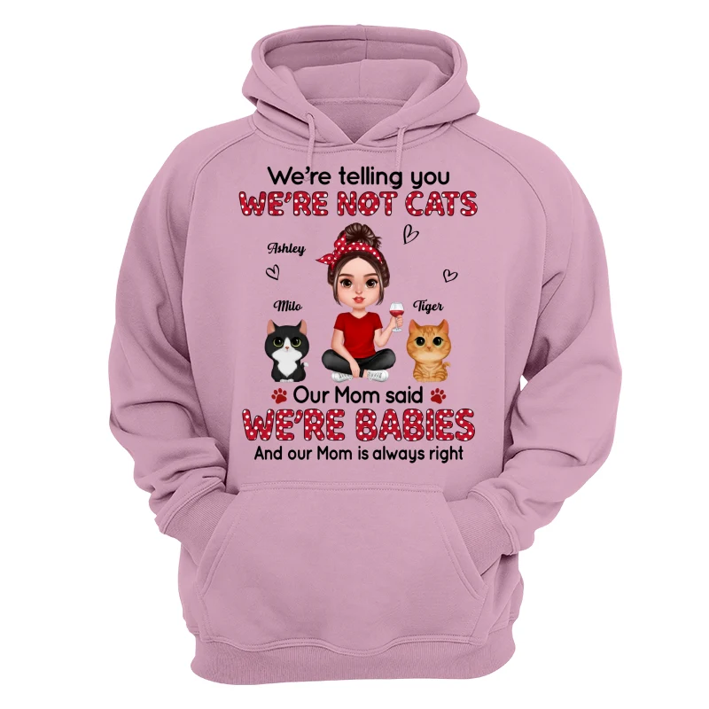 Polka Dot Baby Cats Cat Mom Personalized Shirt - Image 15