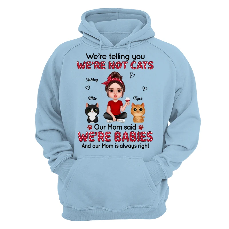 Polka Dot Baby Cats Cat Mom Personalized Shirt - Image 16