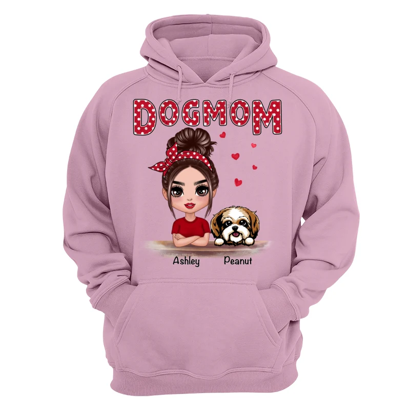 Polka Dot Doll Dog Mom Personalized Shirt - Image 15