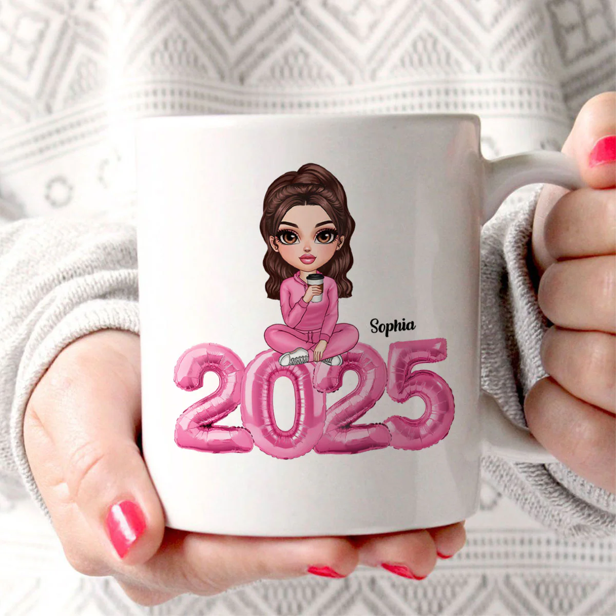 Poured Myself A Cup Of Ambition Personalized Ceramic Mug - Image 5