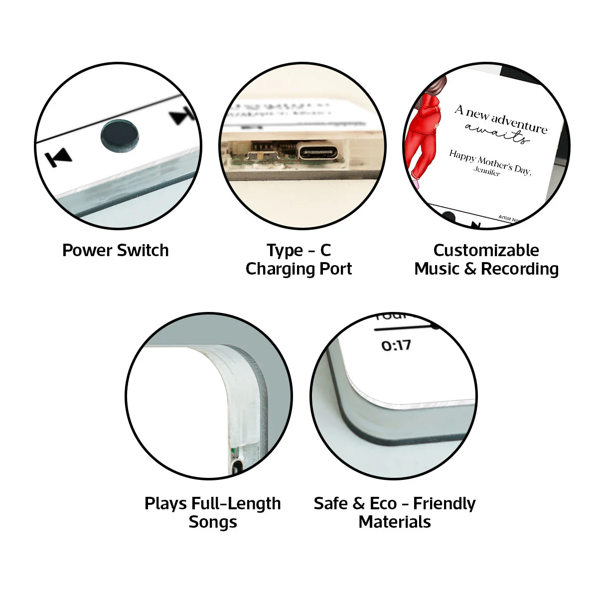 Pregnant Wife Personalized Music Fridge Magnet, Perfect Gift For Pregnant Wife, Custom Favorite Song As Messages - Image 8