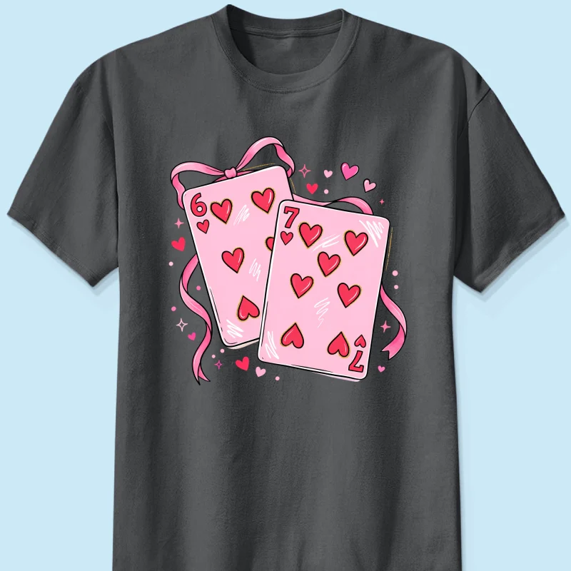 Preppy 67 Six Seven Valentine Shirt, Funny Shirt - Image 14
