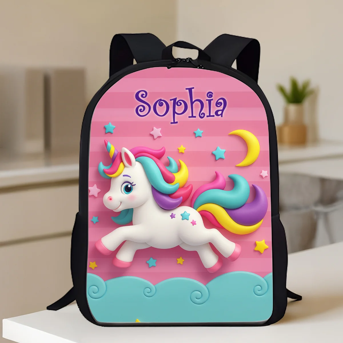 Preppy Back to School Personalized Backpack, Dinosaur Mermaid Sports Unicorn Theme, Available in 6 Designs - Image 13