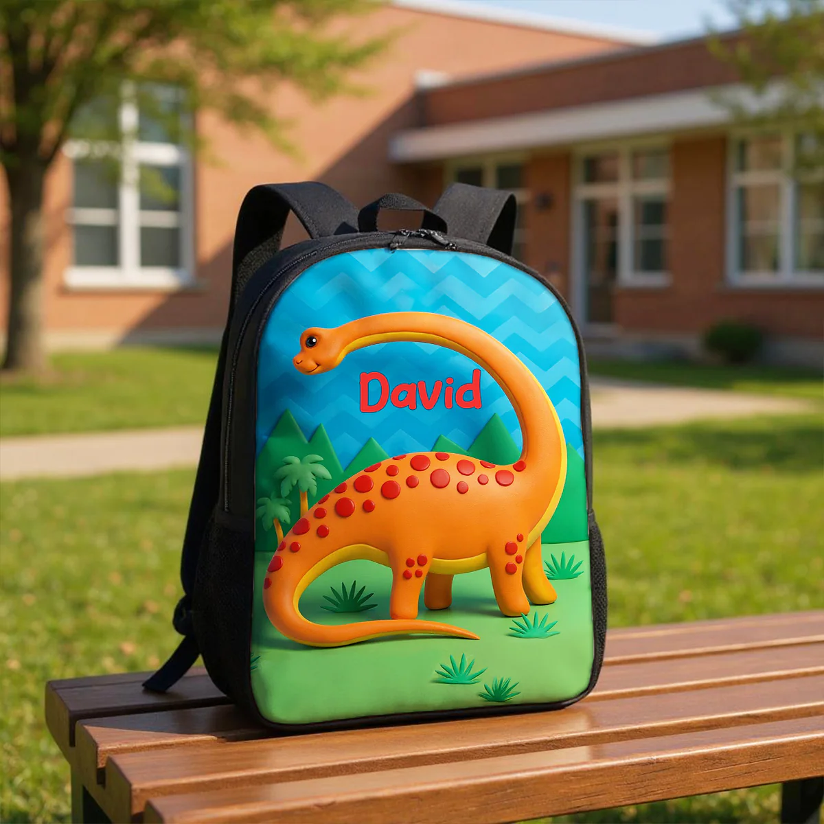 Preppy Back to School Personalized Backpack, Dinosaur Mermaid Sports Unicorn Theme, Available in 6 Designs - Image 4
