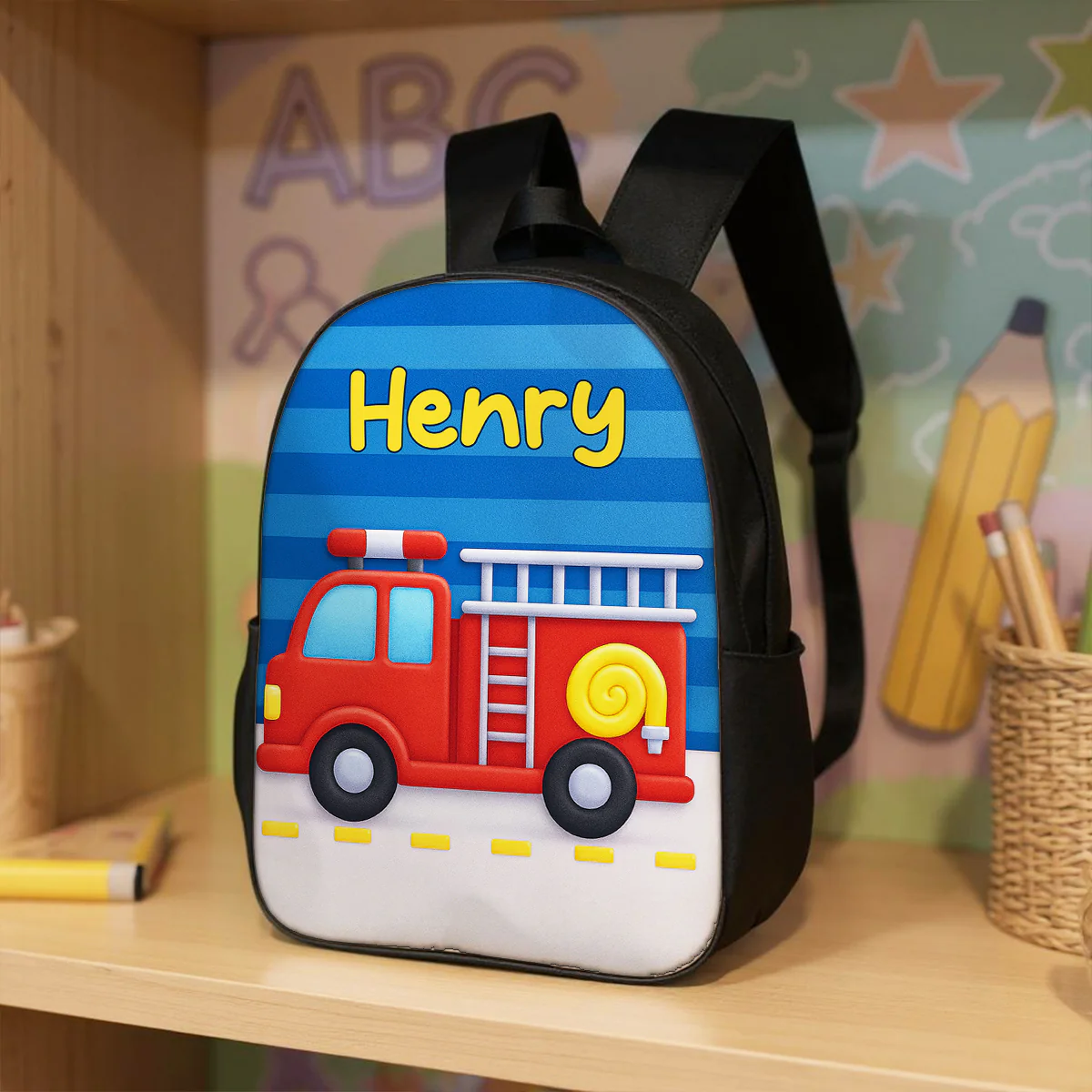 Preppy Back to School Personalized Backpack, Dinosaur Mermaid Sports Unicorn Theme, Available in 6 Designs - Image 7