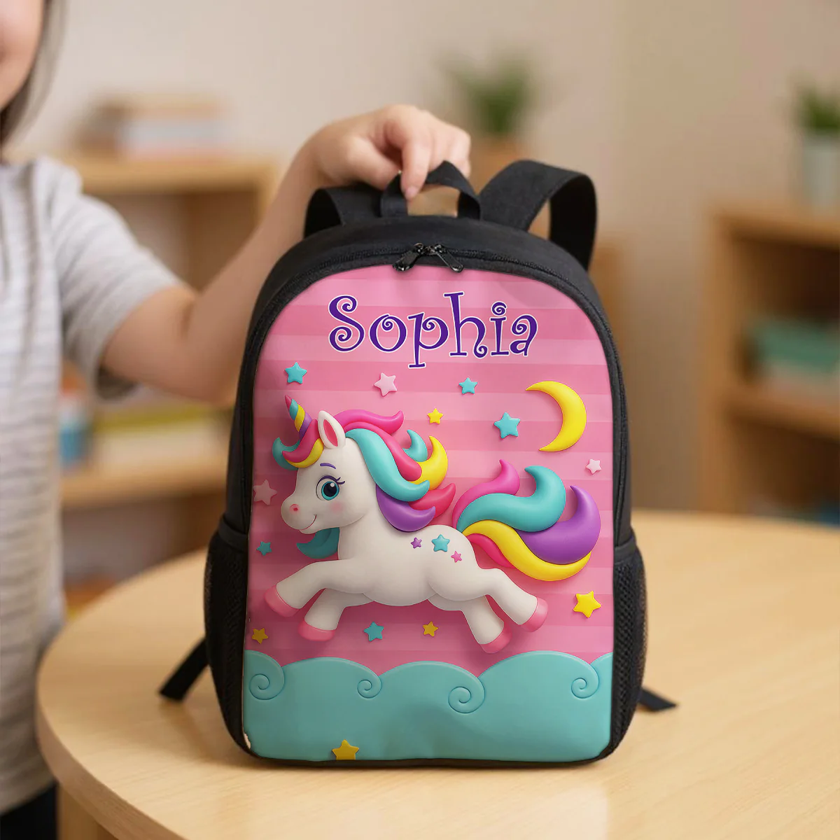 Preppy Back to School Personalized Backpack, Dinosaur Mermaid Sports Unicorn Theme, Available in 6 Designs - Image 8