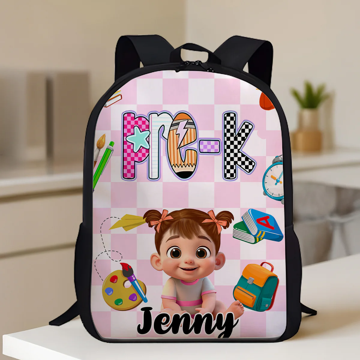 Preppy Back to School Personalized Backpack, Kid's Backpack for School - Image 13