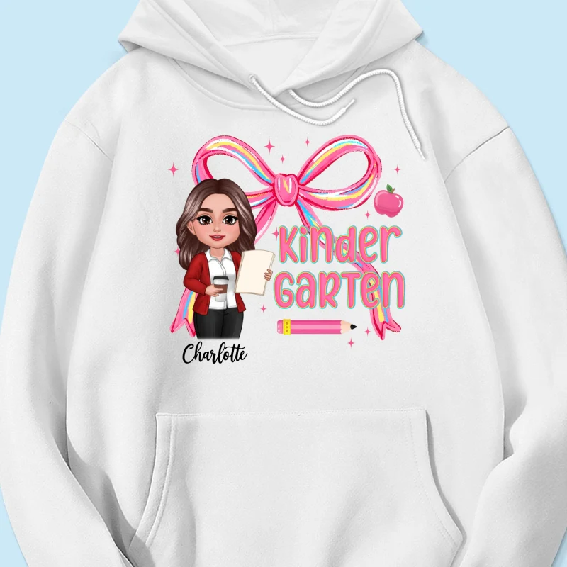 Preppy Style Pinky Teacher Custom Grade Personalized Shirt - Image 19