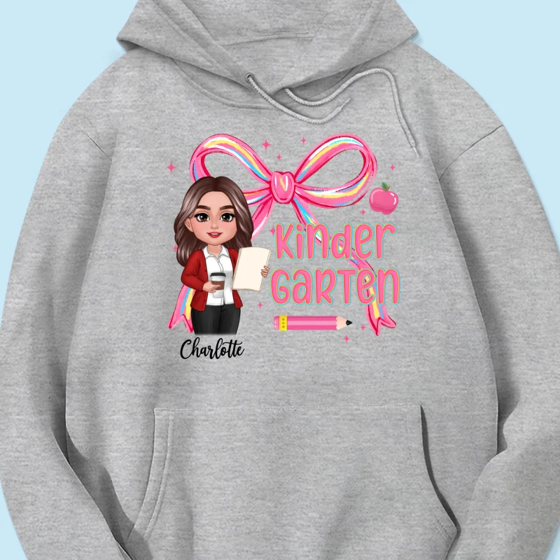 Preppy Style Pinky Teacher Custom Grade Personalized Shirt - Image 20