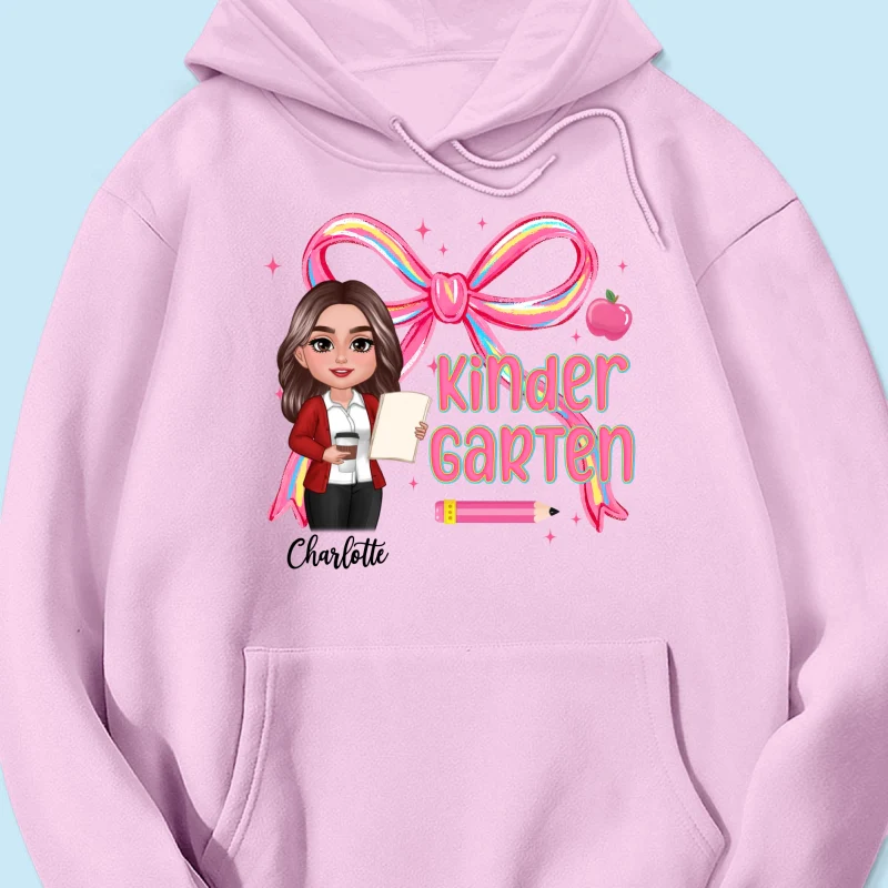 Preppy Style Pinky Teacher Custom Grade Personalized Shirt - Image 22