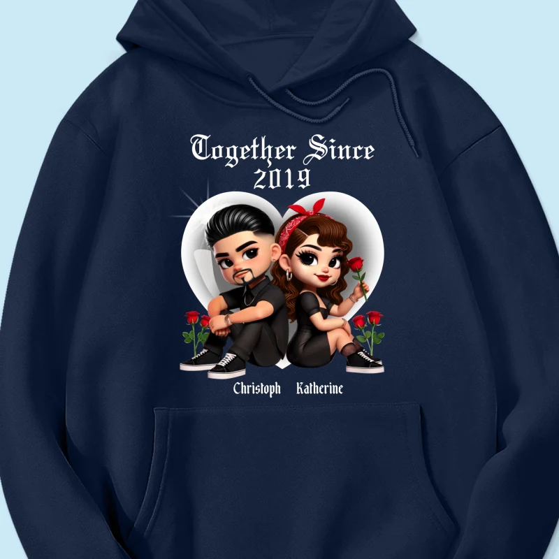 Pretty Couple Roses Heart Together Since Personalized Shirt, Gift, Anniversary Gift for Couples - Image 14
