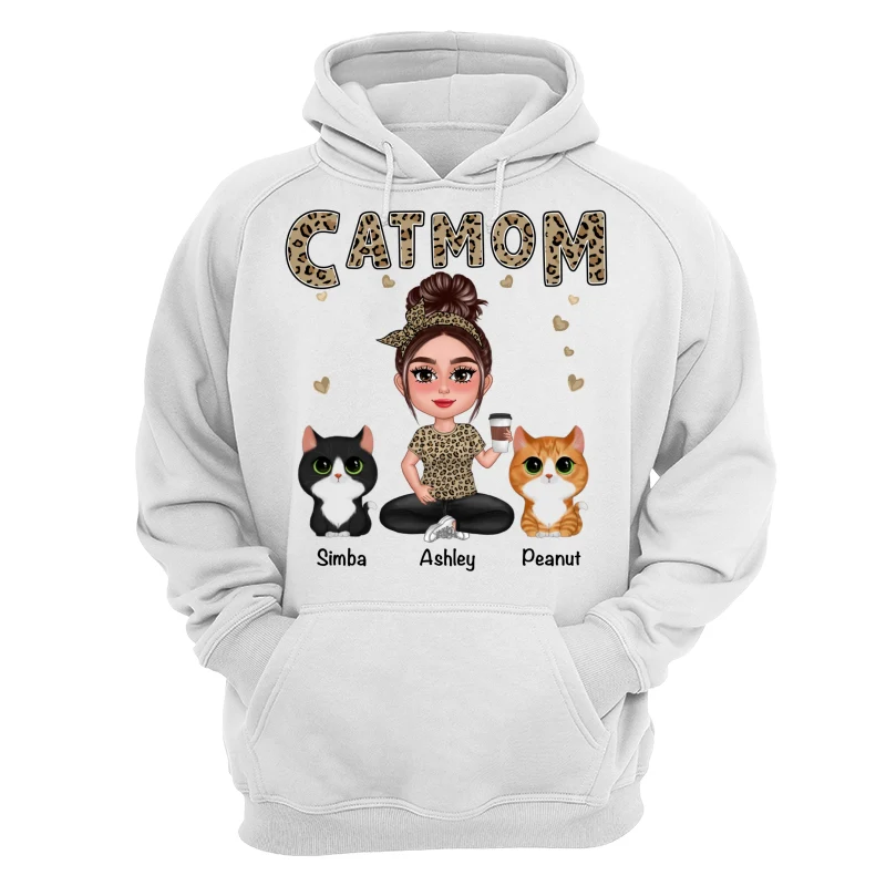 Pretty Doll Cat Mom Leopard Personalized Shirt - Image 13