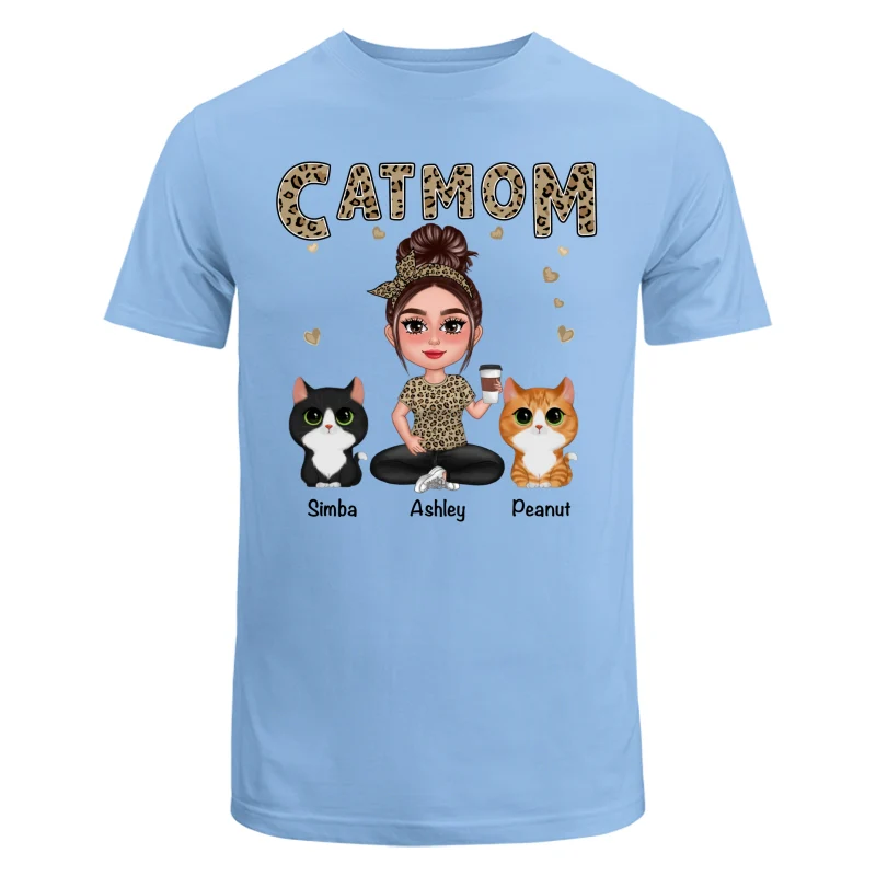 Pretty Doll Cat Mom Leopard Personalized Shirt - Image 8