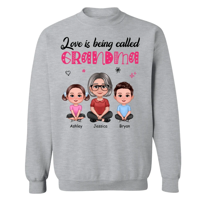 Pretty Doll Grandma Grandkids Love Is Being Called Mom Grandma Personalized Shirt - Image 18