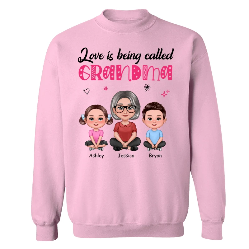Pretty Doll Grandma Grandkids Love Is Being Called Mom Grandma Personalized Shirt - Image 19