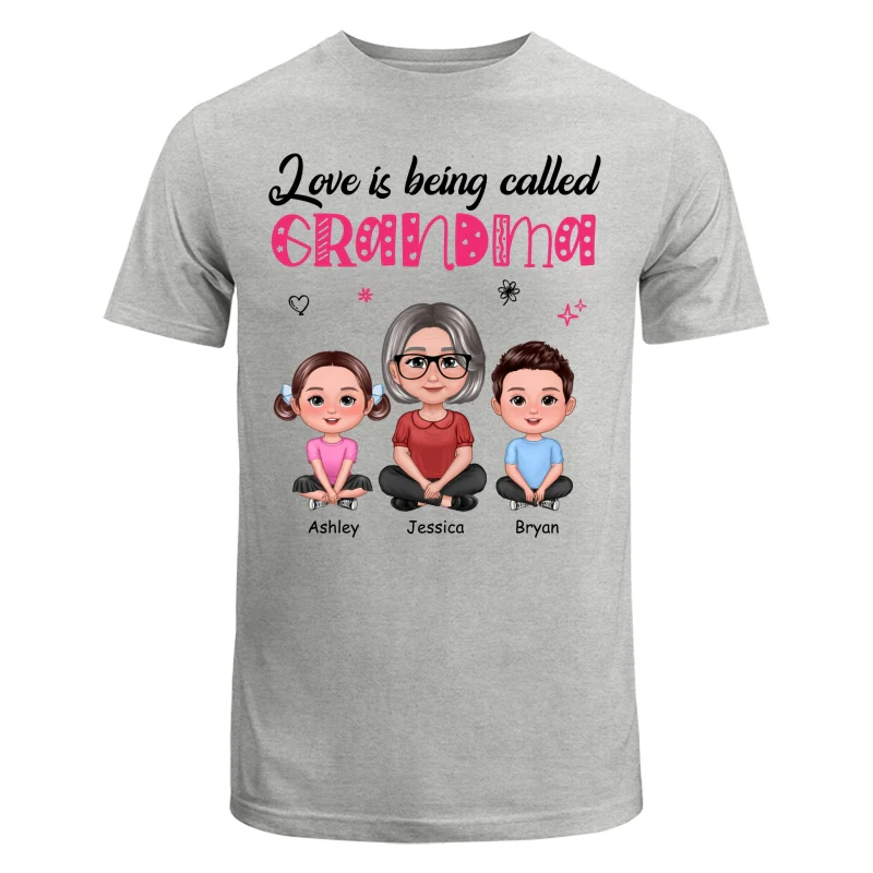 Pretty Doll Grandma Grandkids Love Is Being Called Mom Grandma Personalized Shirt - Image 6