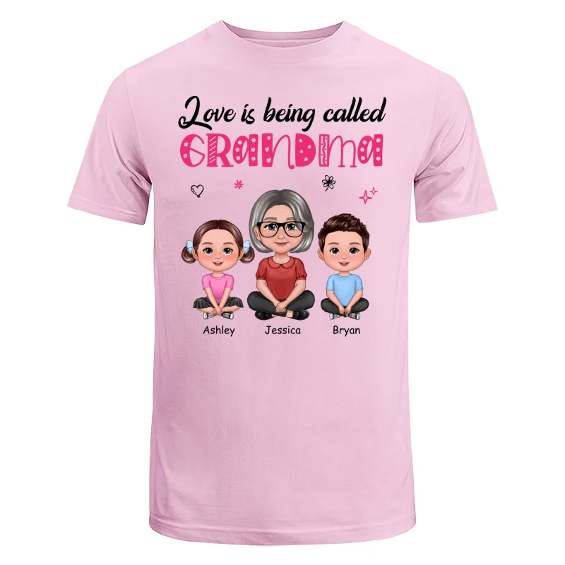 Pretty Doll Grandma Grandkids Love Is Being Called Mom Grandma Personalized Shirt - Image 7