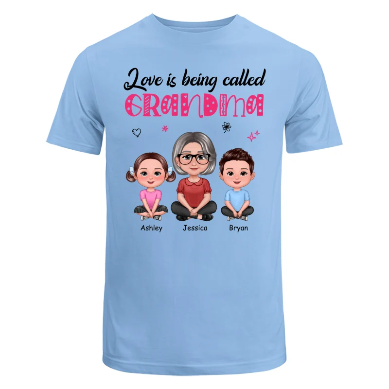 Pretty Doll Grandma Grandkids Love Is Being Called Mom Grandma Personalized Shirt - Image 8