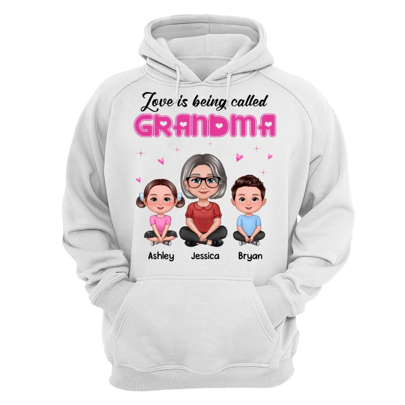 Pretty Doll Grandma Grandkids Love Is Being Called Pink Personalized Shirt - Image 13