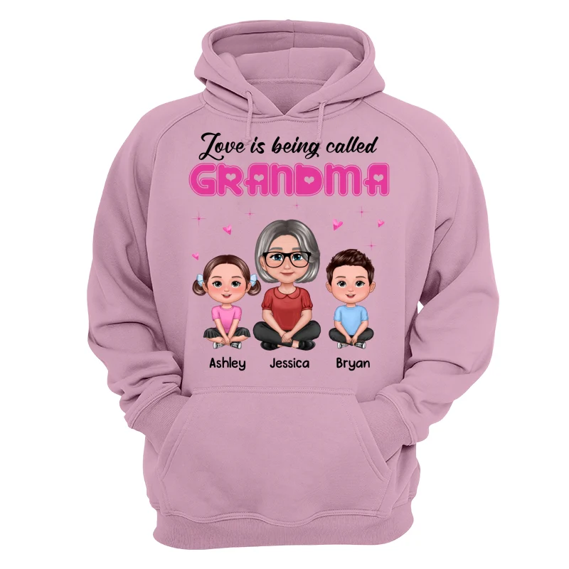 Pretty Doll Grandma Grandkids Love Is Being Called Pink Personalized Shirt - Image 15