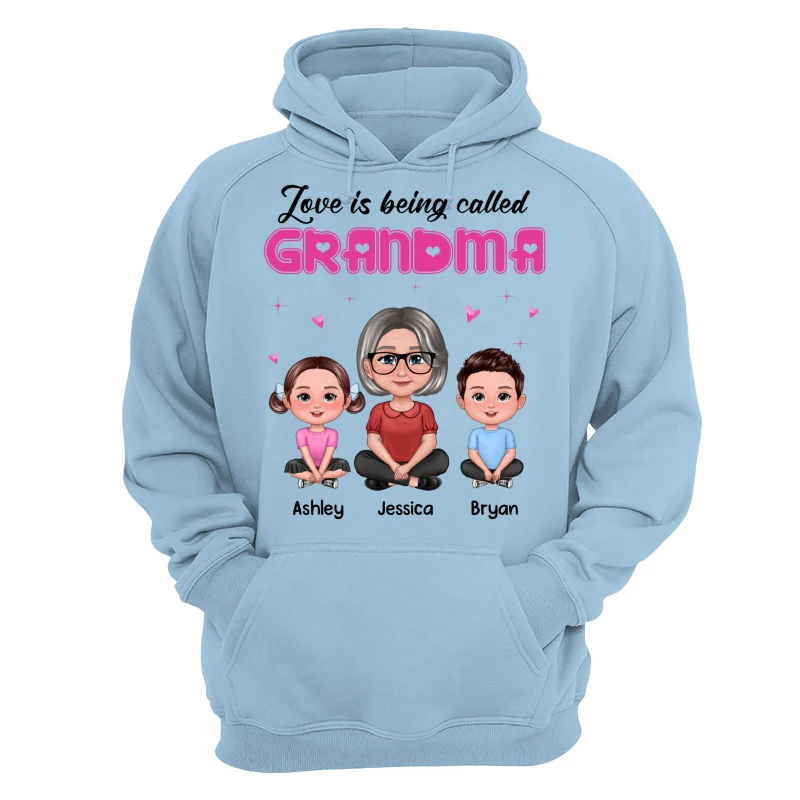 Pretty Doll Grandma Grandkids Love Is Being Called Pink Personalized Shirt - Image 16