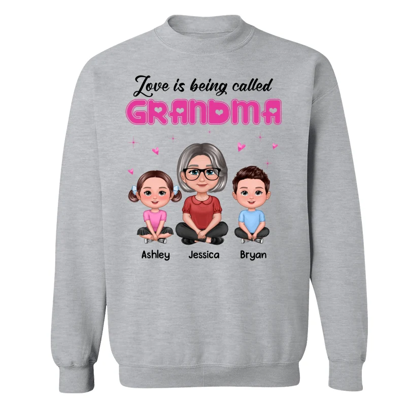 Pretty Doll Grandma Grandkids Love Is Being Called Pink Personalized Shirt - Image 18