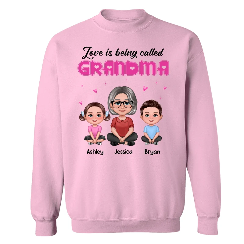 Pretty Doll Grandma Grandkids Love Is Being Called Pink Personalized Shirt - Image 19
