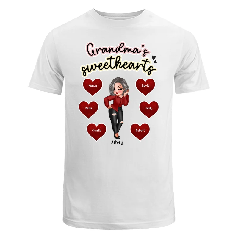 Pretty Grandma Sweetheart Personalized Shirt - Image 5