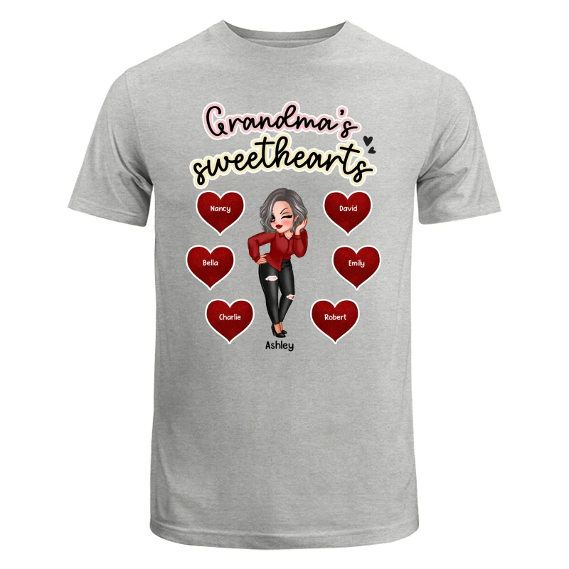 Pretty Grandma Sweetheart Personalized Shirt - Image 6