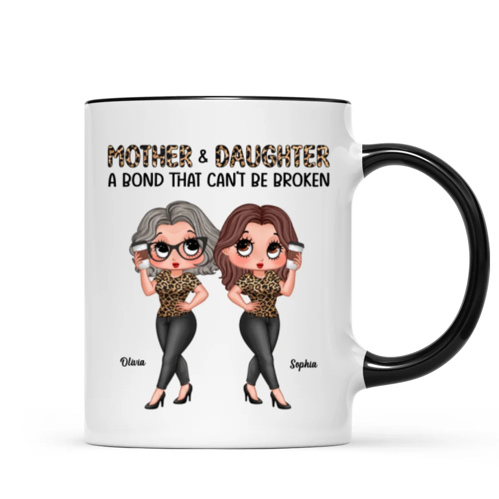 Pretty Sassy Leopard Like Mother Like Daughter Gift For Mom Personalized Mug - Image 8