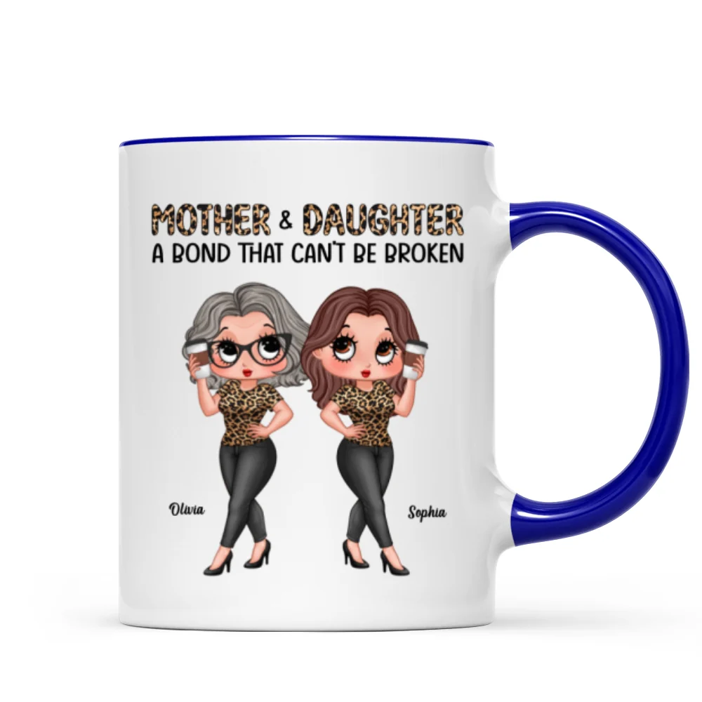 Pretty Sassy Leopard Like Mother Like Daughter Gift For Mom Personalized Mug - Image 9