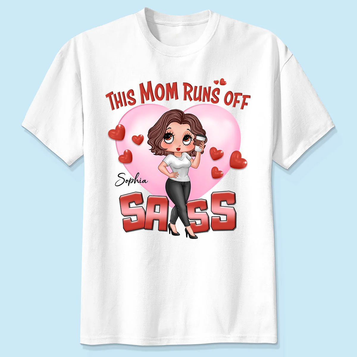 Pretty Sassy Mom Gift For Mom Personalized Shirt