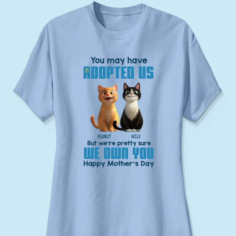 Pretty Sure We Own You Cat Mom Personalized Shirt, Funny Gift for Cat Moms - Image 14
