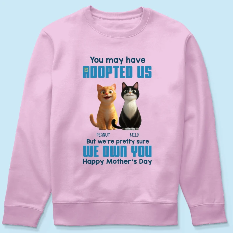 Pretty Sure We Own You Cat Mom Personalized Shirt, Funny Gift for Cat Moms - Image 21