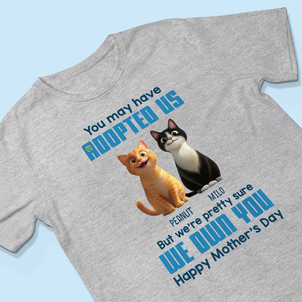 Pretty Sure We Own You Cat Mom Personalized Shirt, Funny Gift for Cat Moms - Image 3