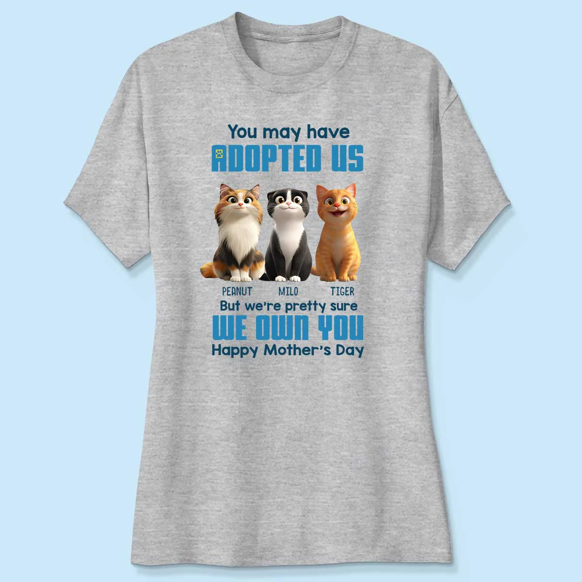 Pretty Sure We Own You Cat Mom Personalized Shirt, Funny Gift for Cat Moms - Image 4