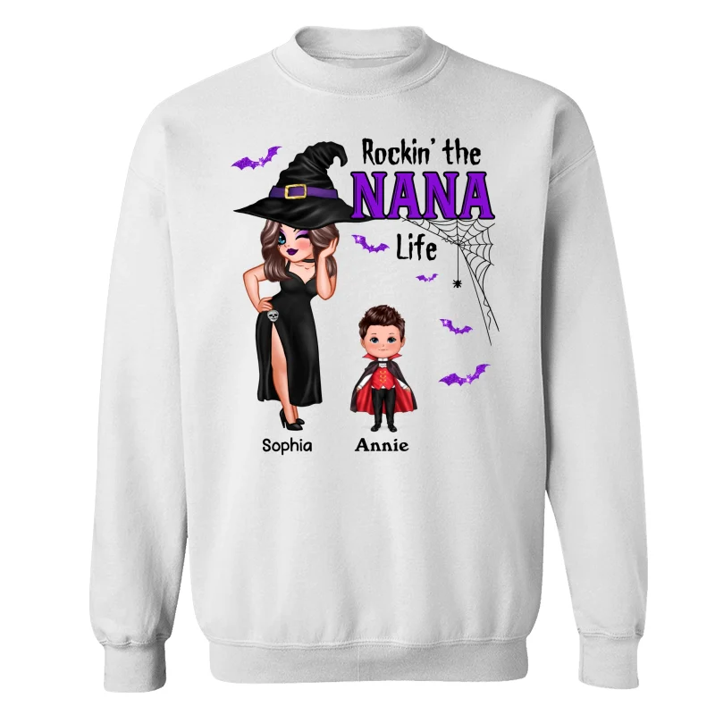 Pretty Woman Halloween Rockin‘ The Grandma Mom Auntie Life Personalized Shirt - Image 13