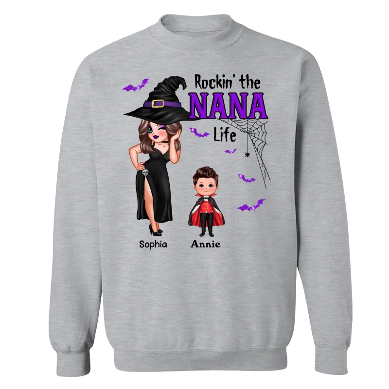 Pretty Woman Halloween Rockin‘ The Grandma Mom Auntie Life Personalized Shirt - Image 14