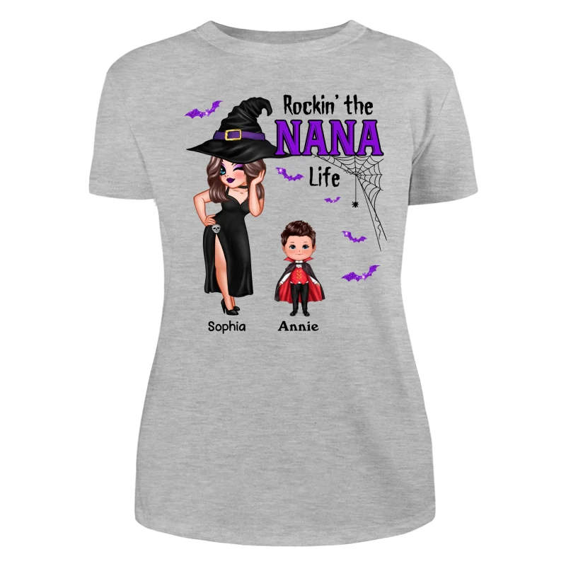 Pretty Woman Halloween Rockin‘ The Grandma Mom Auntie Life Personalized Shirt - Image 6
