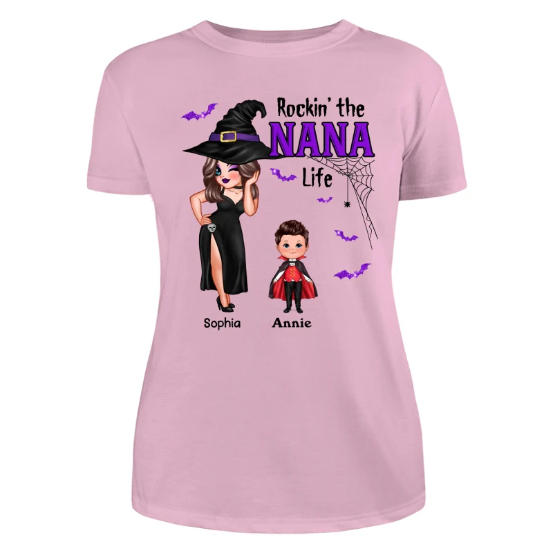 Pretty Woman Halloween Rockin‘ The Grandma Mom Auntie Life Personalized Shirt - Image 7