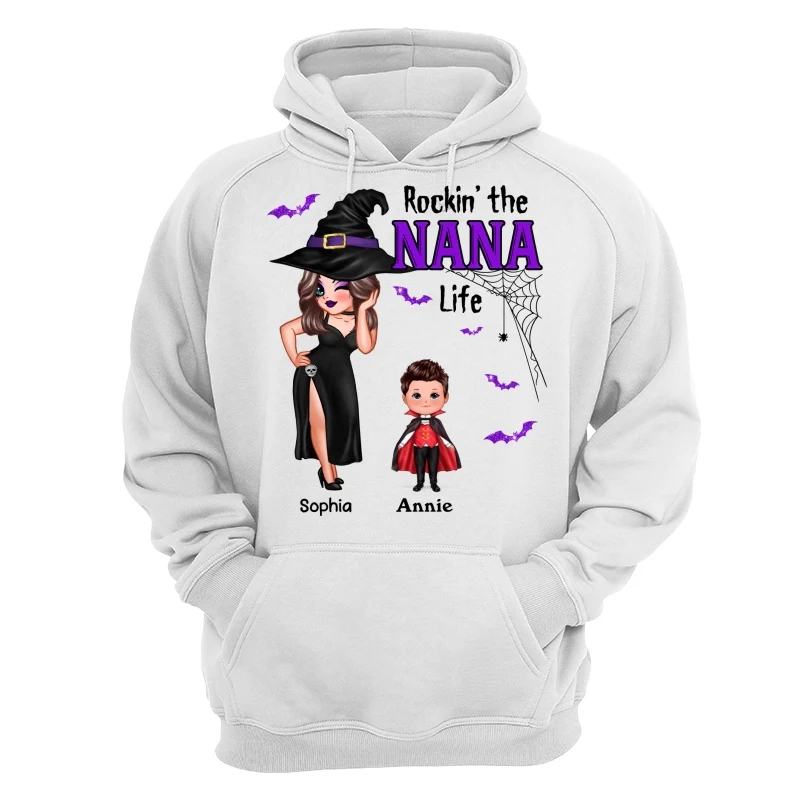 Pretty Woman Halloween Rockin‘ The Grandma Mom Auntie Life Personalized Shirt - Image 9