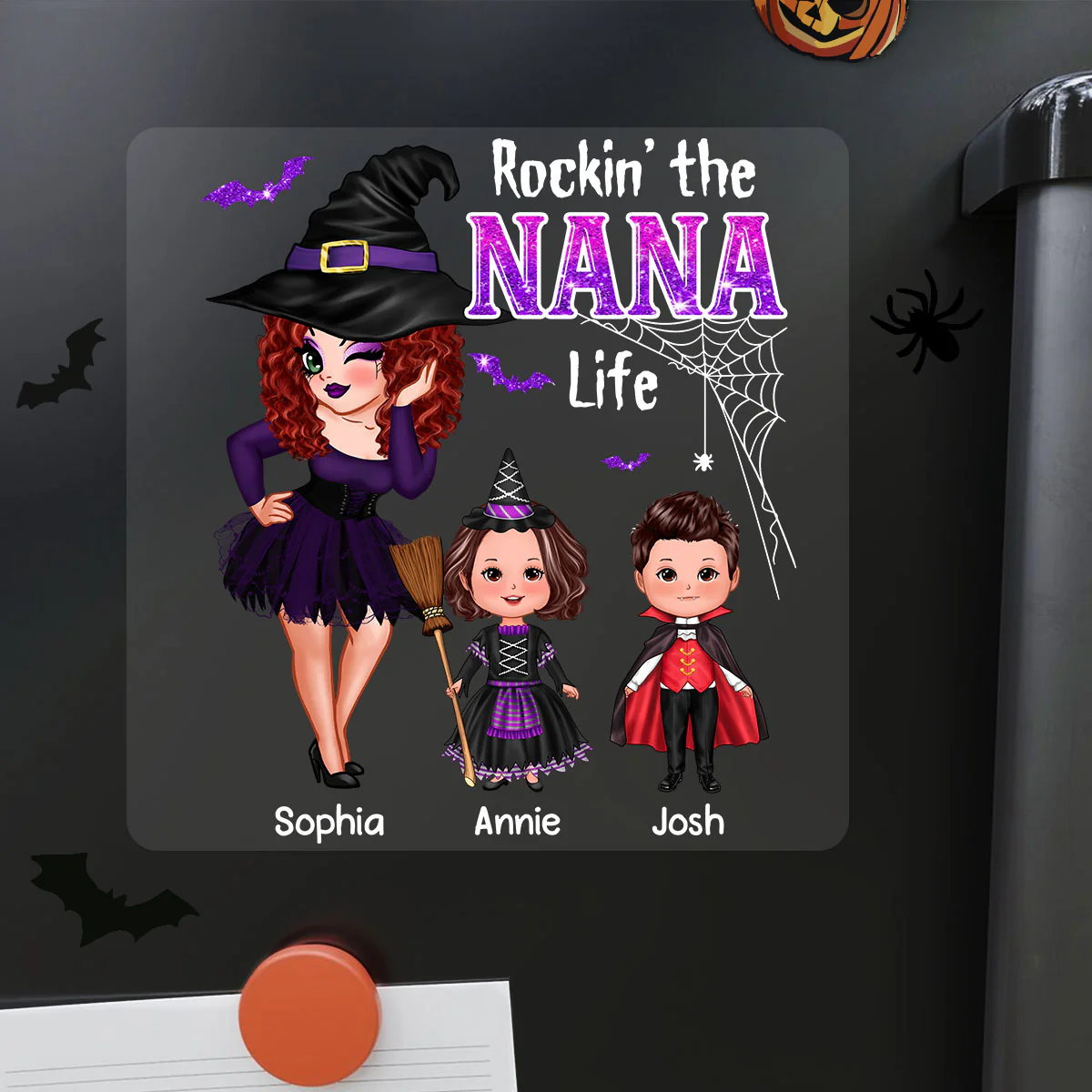 Pretty Woman Halloween Rockin' The Grandma Mom Auntie Life Personalized Decal, Halloween Decoration - Image 9