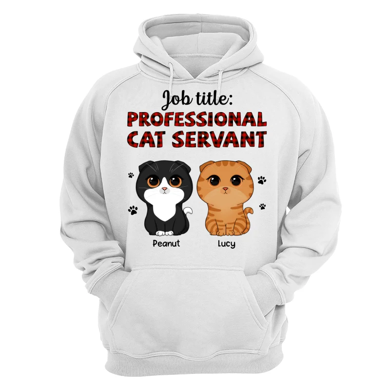 Professional Cat Servant Cute Cat Vector Personalized Shirt - Image 13