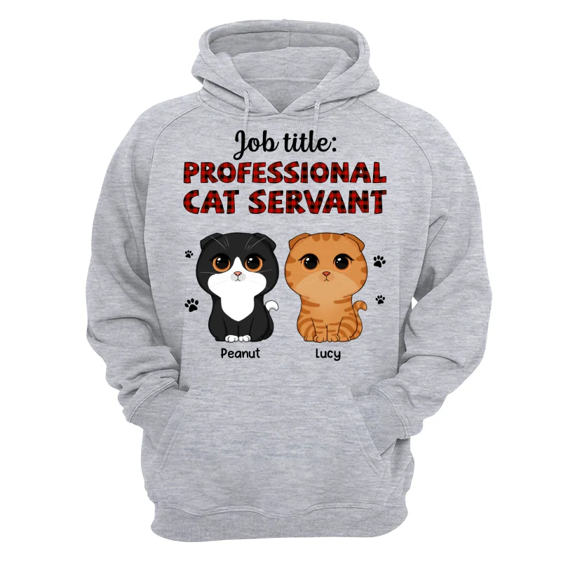 Professional Cat Servant Cute Cat Vector Personalized Shirt - Image 14