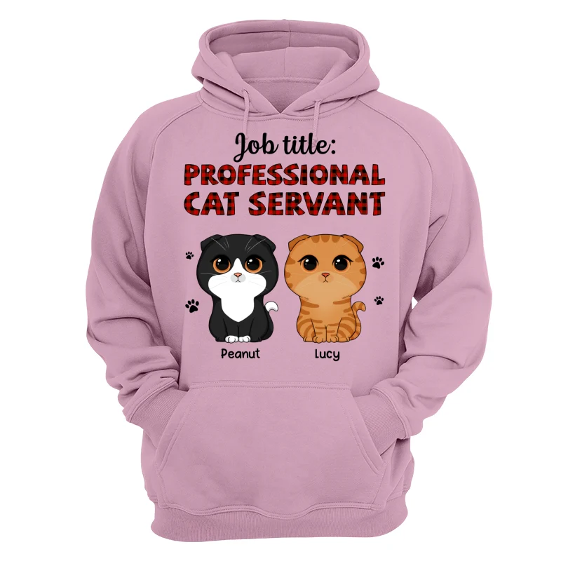 Professional Cat Servant Cute Cat Vector Personalized Shirt - Image 15