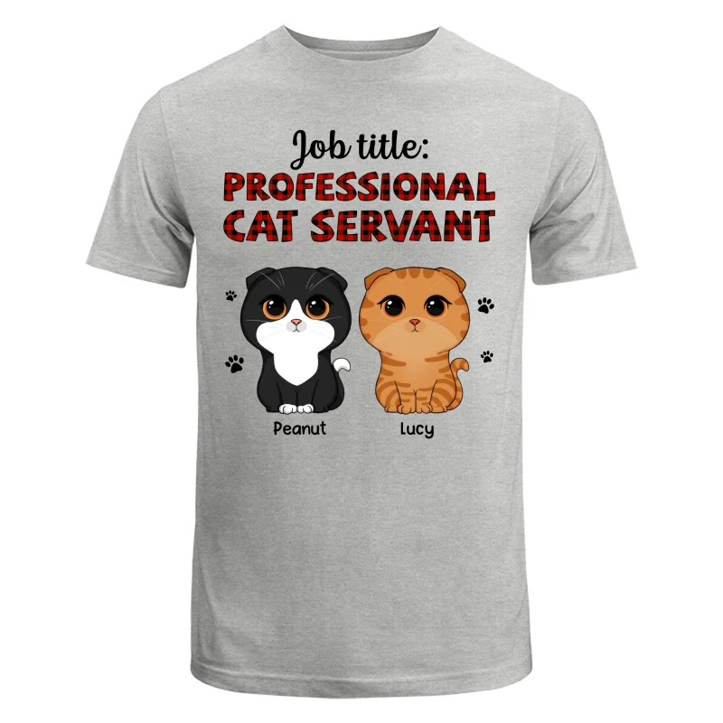 Professional Cat Servant Cute Cat Vector Personalized Shirt - Image 6