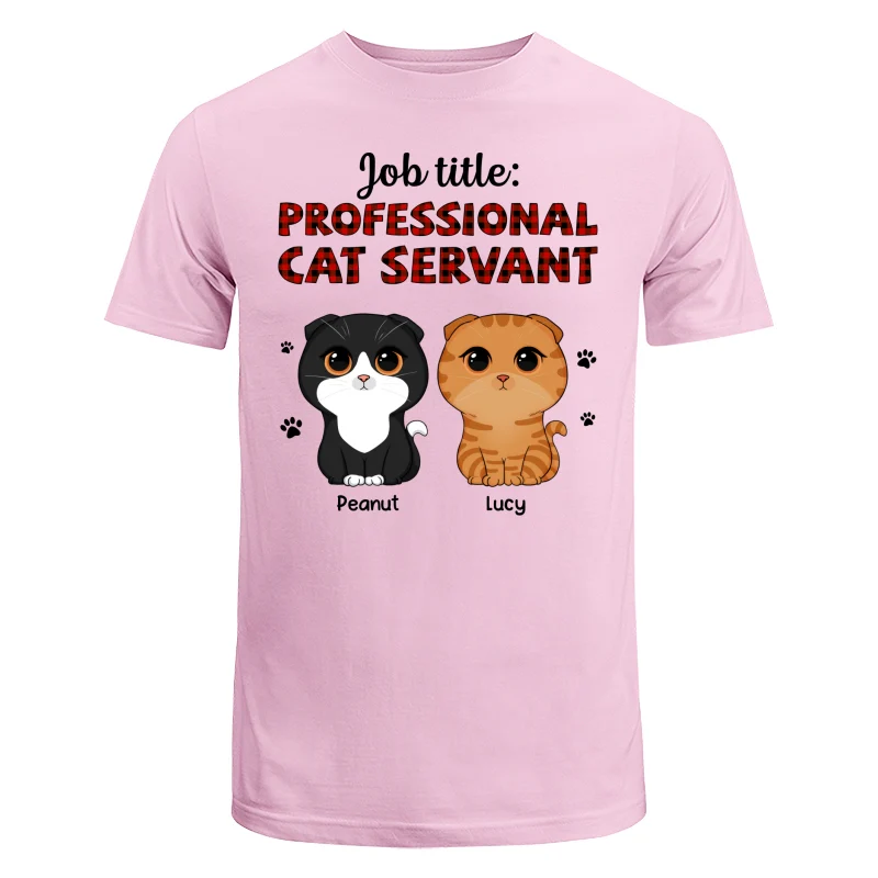 Professional Cat Servant Cute Cat Vector Personalized Shirt - Image 7