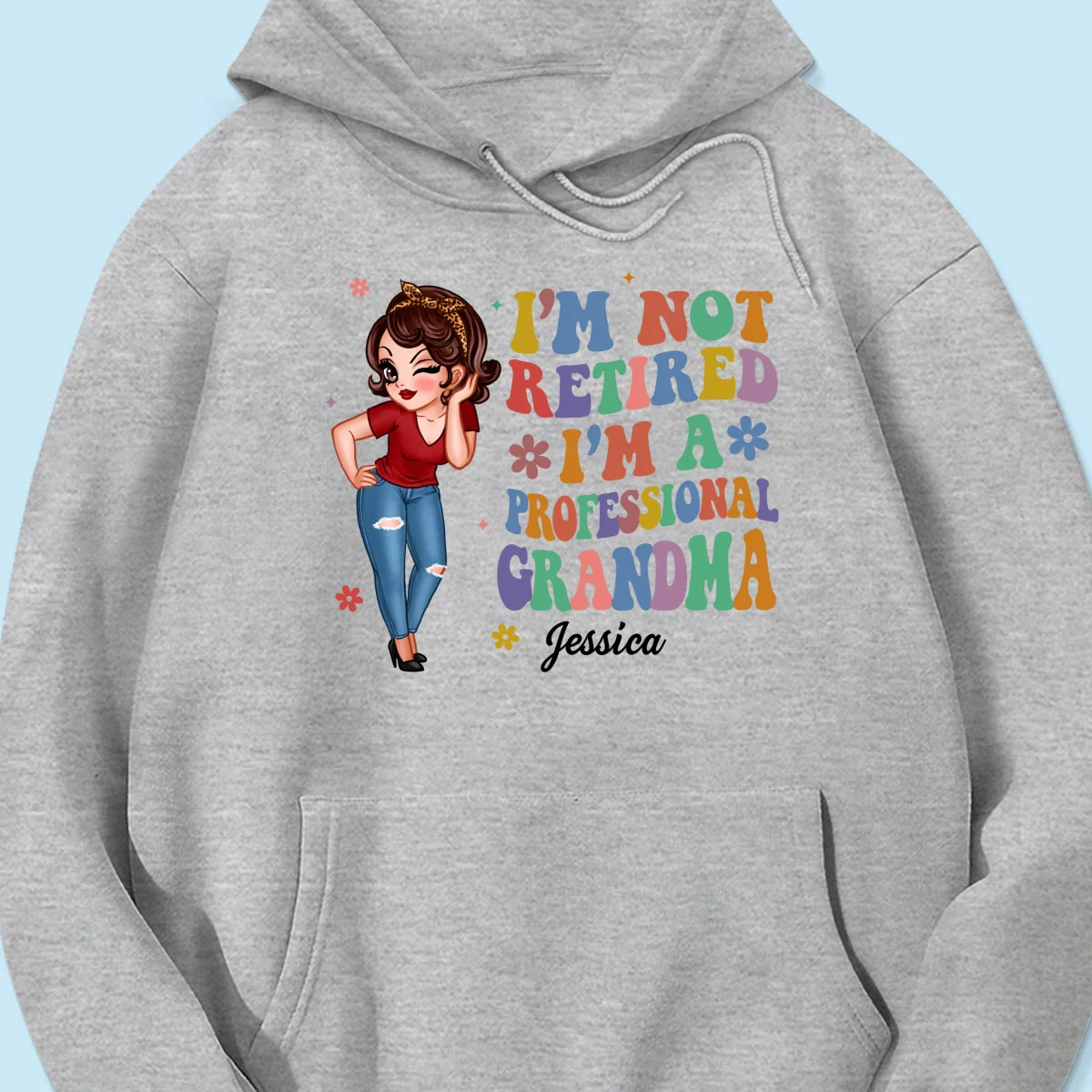 Professional Grandma Vintage Stylish Design Personalized Shirt, Retirement Gift For Grandma - Image 16