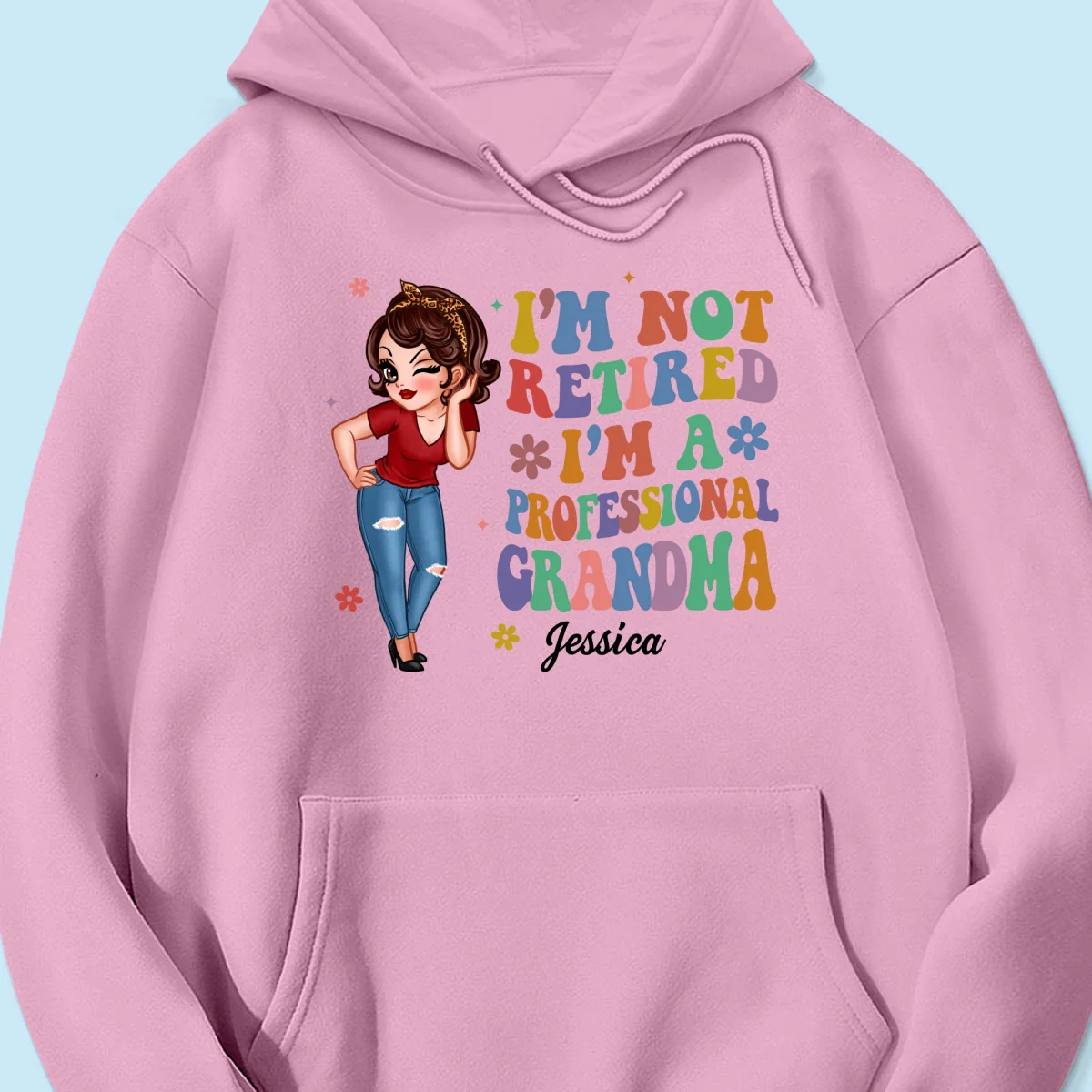 Professional Grandma Vintage Stylish Design Personalized Shirt, Retirement Gift For Grandma - Image 17