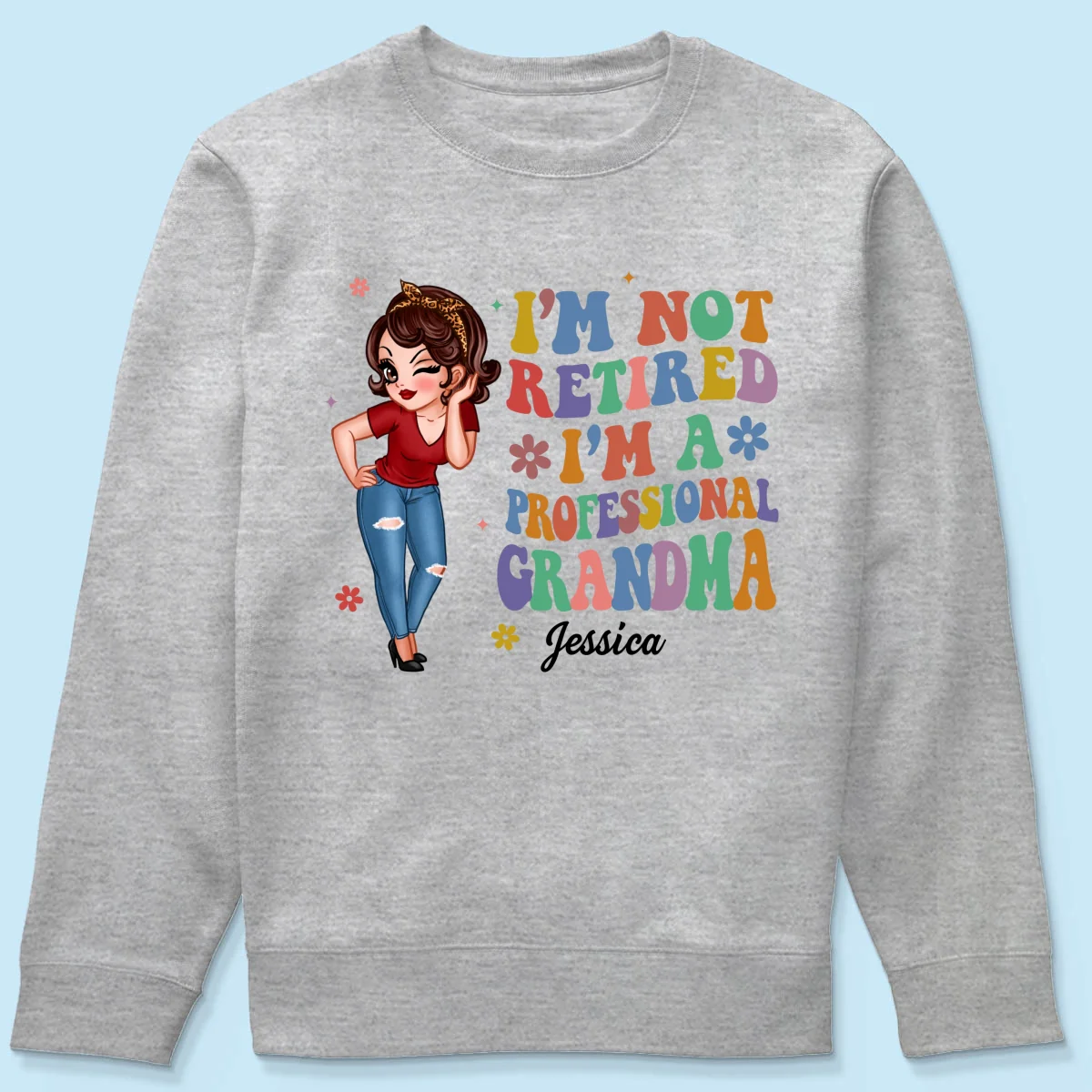 Professional Grandma Vintage Stylish Design Personalized Shirt, Retirement Gift For Grandma - Image 20
